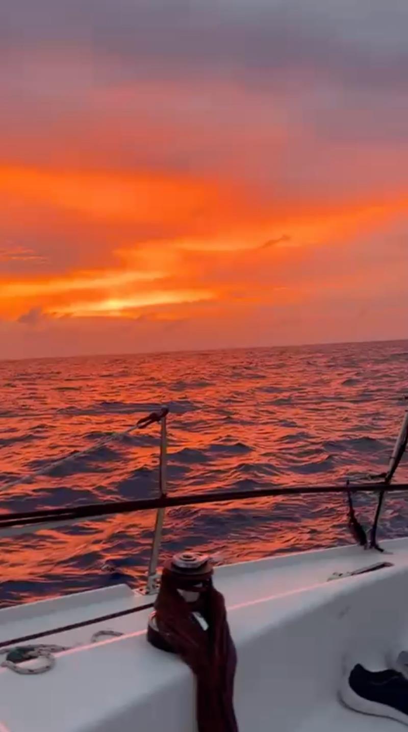 Amazing sunsets aboard Sailor Moon - 2025 Melbourne Osaka Cup Race photo copyright Shona Forsyth taken at Ocean Racing Club of Victoria and featuring the IRC class