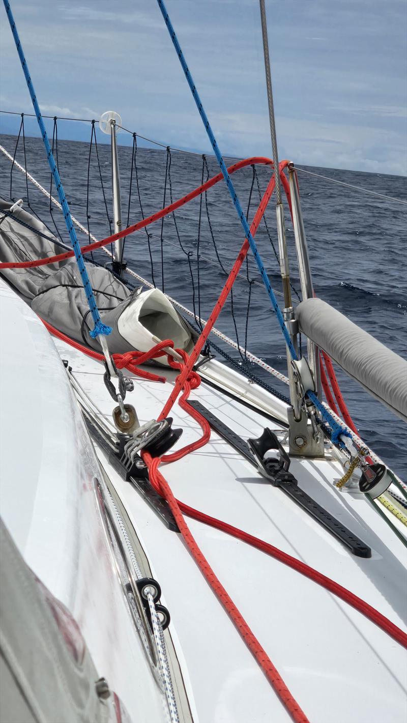 Pulley system on the side - Melbourne Osaka Cup photo copyright Megan Grant taken at Ocean Racing Club of Victoria and featuring the IRC class