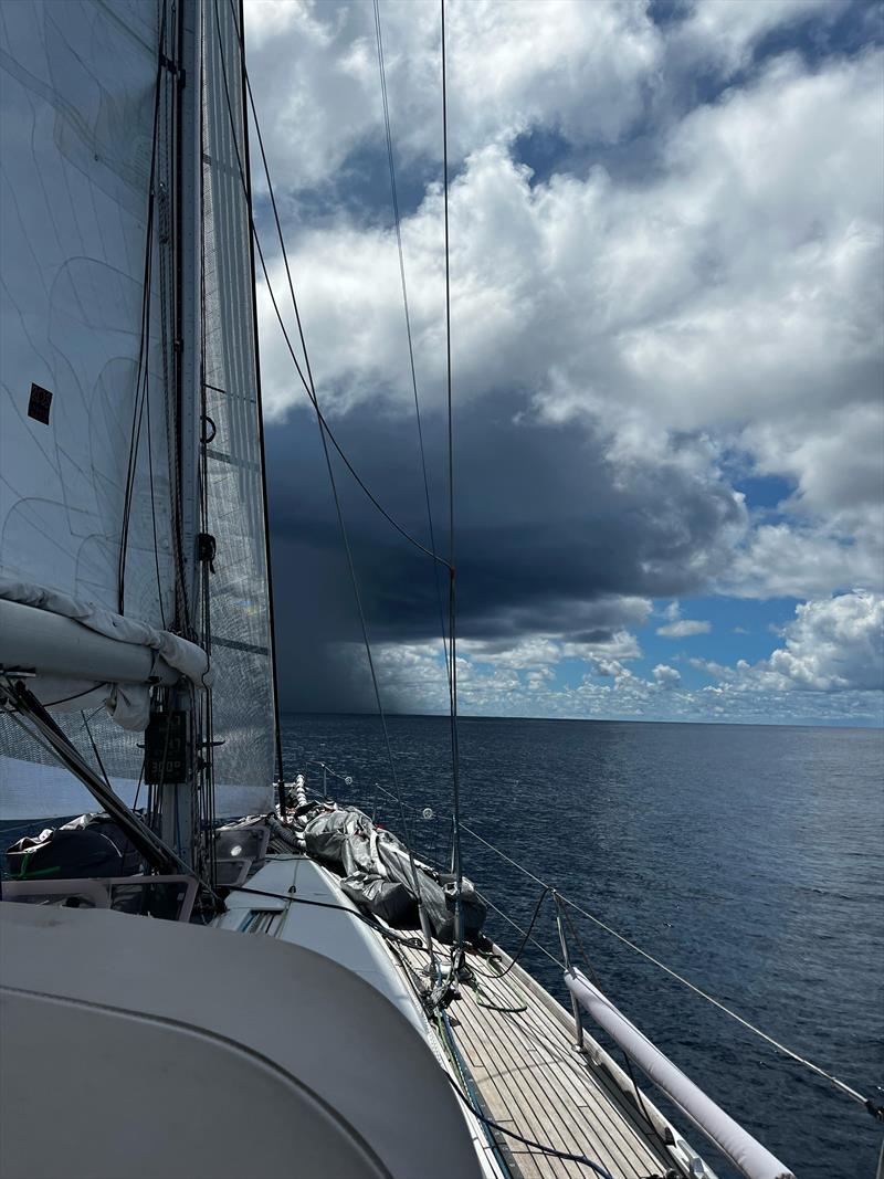 Passing squalls offer something different each time - Melbourne Osaka Cup photo copyright Lillian Stewart taken at Ocean Racing Club of Victoria and featuring the IRC class