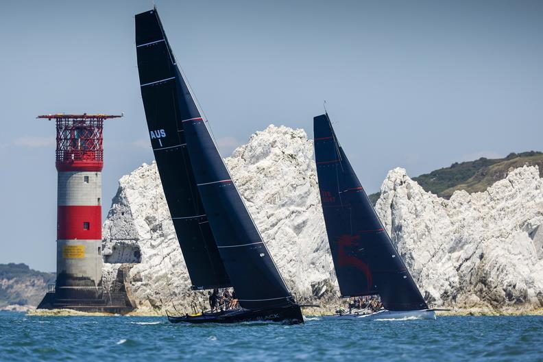 Back 2 Black (AUS) - Sean Langman off The Needles, Isle of Wight - July 2025 - photo © Paul Wyeth