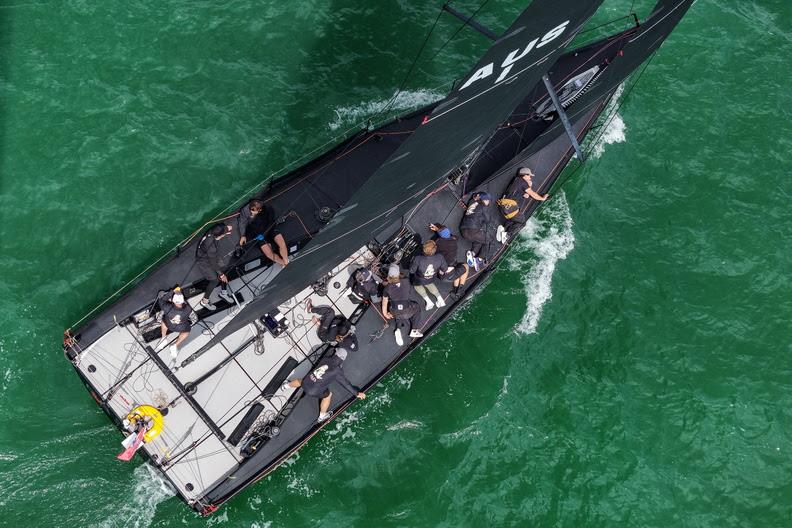 The Back 2 Black crew racing hard in the Solent - photo © James Tomlinson / RORC