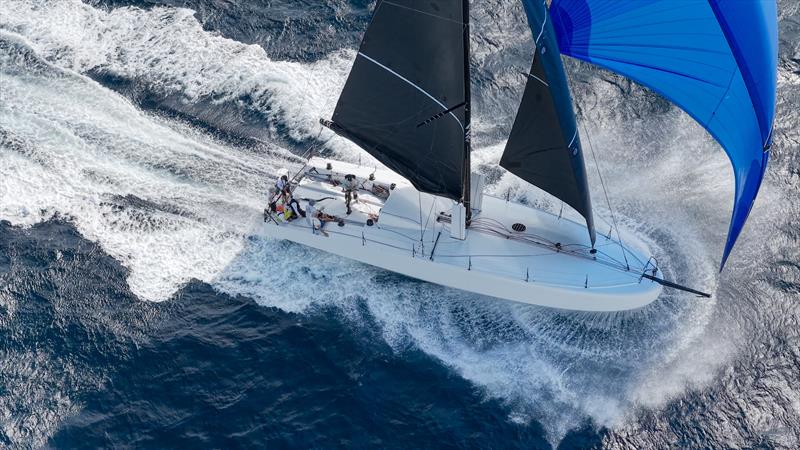 Palanad 4 powered over the finish line in Antigua, completing the race in 8 Days 5 Hrs 55 Mis 50 Secs photo copyright Roddy Grimes / Roddyacqua taken at Royal Ocean Racing Club and featuring the IRC class