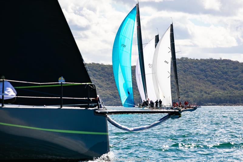 Close racing throughout both Pallas Capital Gold fleets - photo © Nic Douglass for @sailorgirlHQ