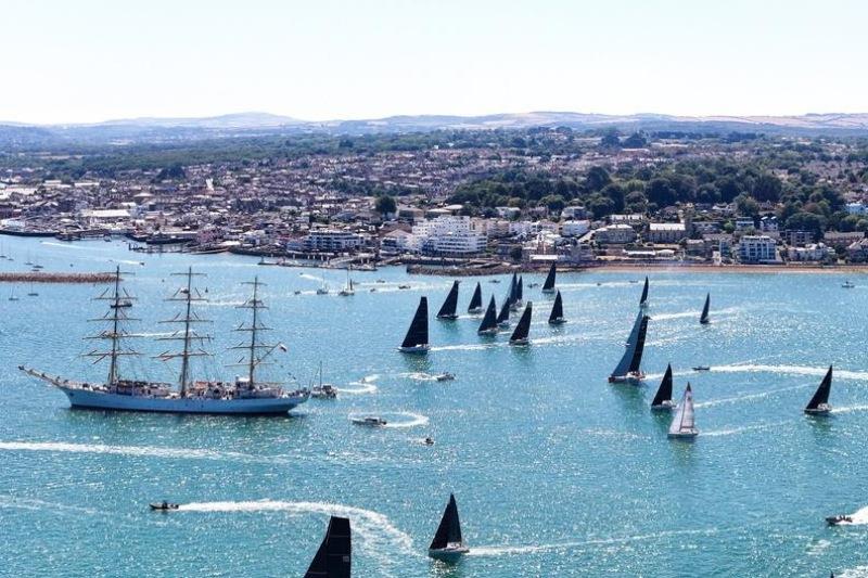 The start of the RORC Round Britain and Ireland Race from Cowes on Sunday 9 August - photo © James Tomlinson / RORC