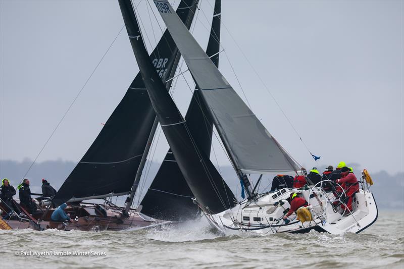 Jybe Talkin, Wavetrain - Hamble Winter Series 2024 Race Week 8 - photo © Paul Wyeth / www.pwpictures.com