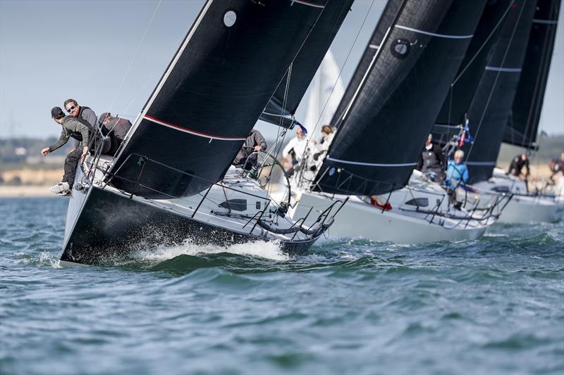 Jitterbug leads McFly in the J/111 Class - RORC Vice Admiral's Cup 2024 - photo © Paul Wyeth / RORC