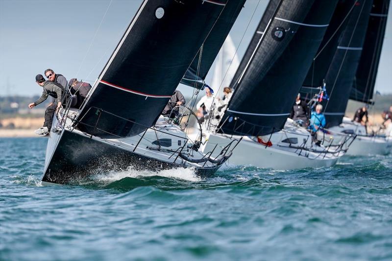 Jitterbug leads McFly in the J/111 Class  - RORC Vice Admirals Cup - photo © Paul Wyeth / RORC