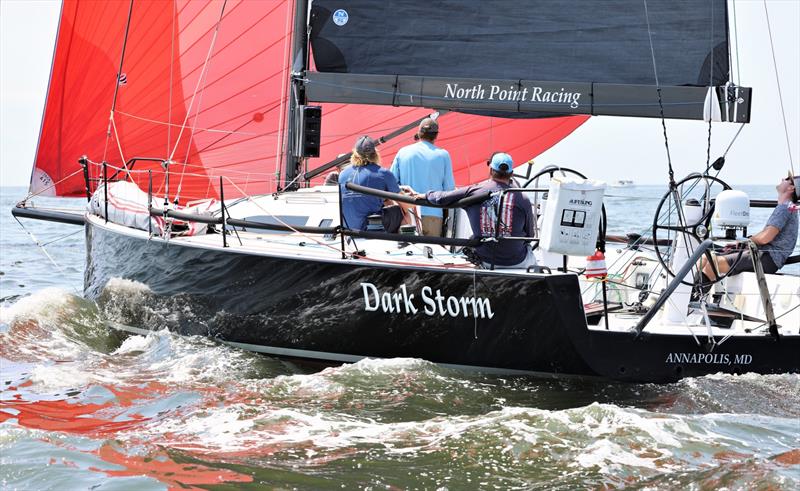 Dark Storm photo copyright Annapolis Newport Race taken at Annapolis Yacht Club and featuring the J/121 class