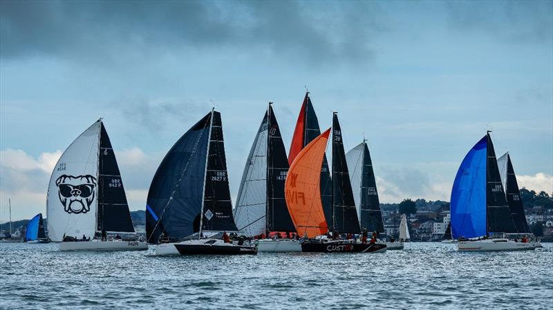 J/122 Bulldog leads the pack - RORC Lewmar Cherbourg Race 2024 - photo © Paul Wyeth / RORC