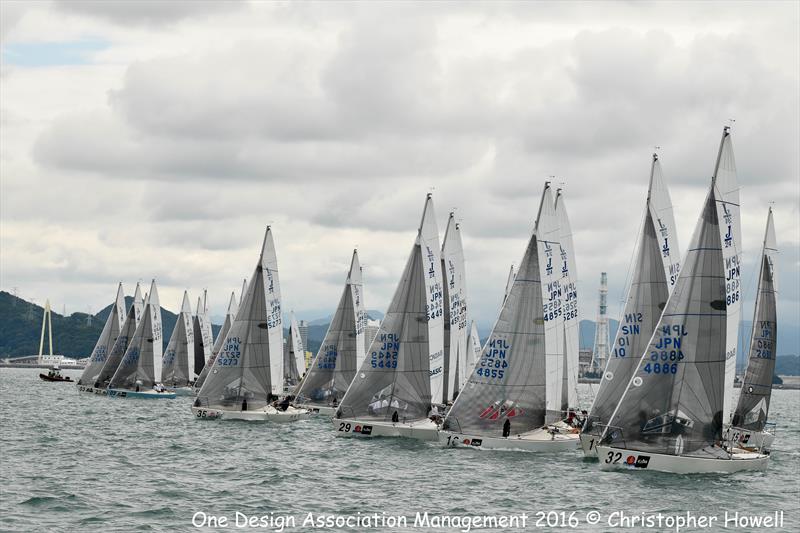 J/24 World Championship at Wakayama, Japan day 3 photo copyright Christopher Howell taken at Wakayama Sailing Club and featuring the J/24 class