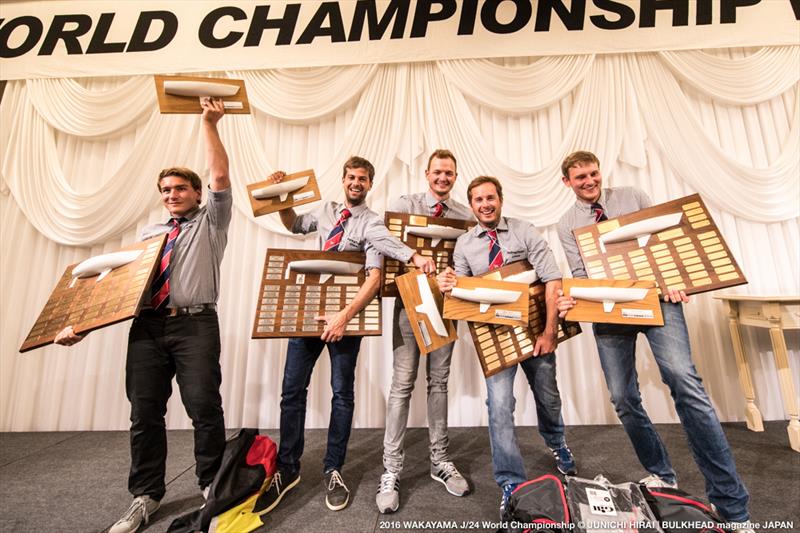 Daniel Frost's JJOne team win the J/24 World Championship at Wakayama, Japan photo copyright Junichi Hirai / Bulkhead Magazine Japan taken at Wakayama Sailing Club and featuring the J/24 class