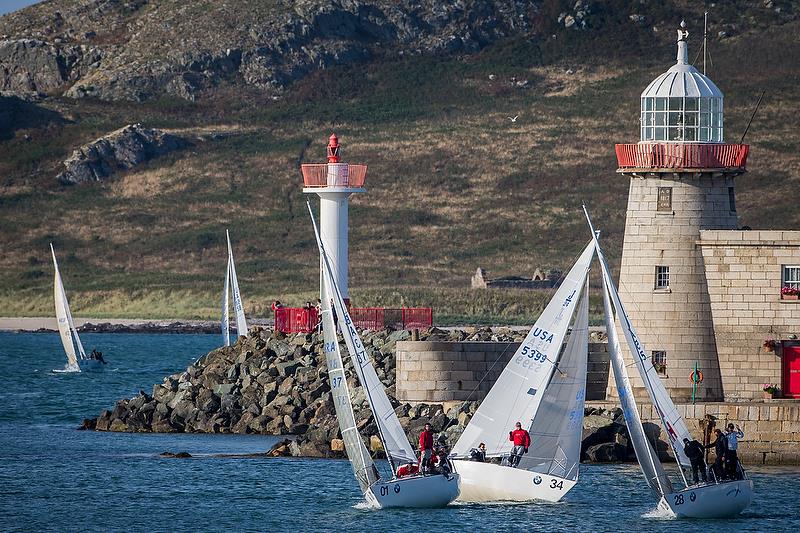 The wind arrives on day 3 of the BMW J24 World Championships in Howth