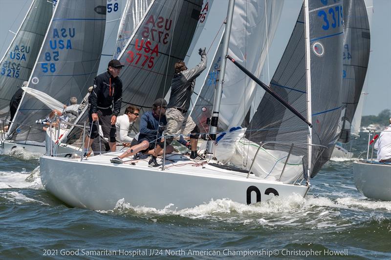 2021 Good Samaritan Hospital J/24 North American Championship - Day 3 photo copyright Christopher Howell taken at Sayville Yacht Club and featuring the J/24 class