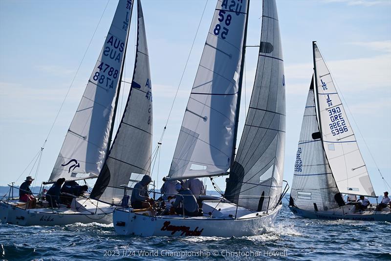 2023 J/24 World Championship - Day 3 photo copyright Christopher Howell taken at Nautical Club of Thessaloniki and featuring the J/24 class