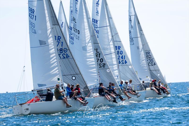 J24 UK Nationals at Plymouth Race Week photo copyright Paul Gibbins Photography taken at Royal Western Yacht Club, England and featuring the J/24 class