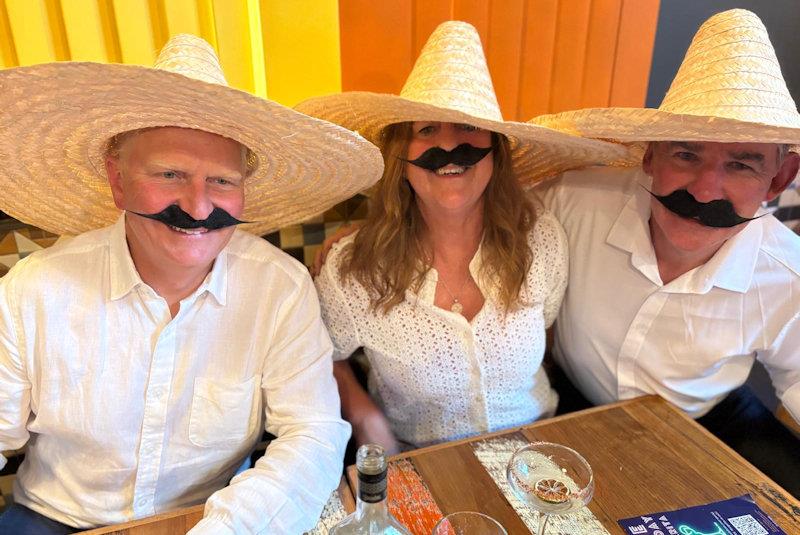 J24 Australian Nationals in Melbourne - The 3 Amigos at the Mexican Night getting into the ‘spirits' of it - photo © SYC