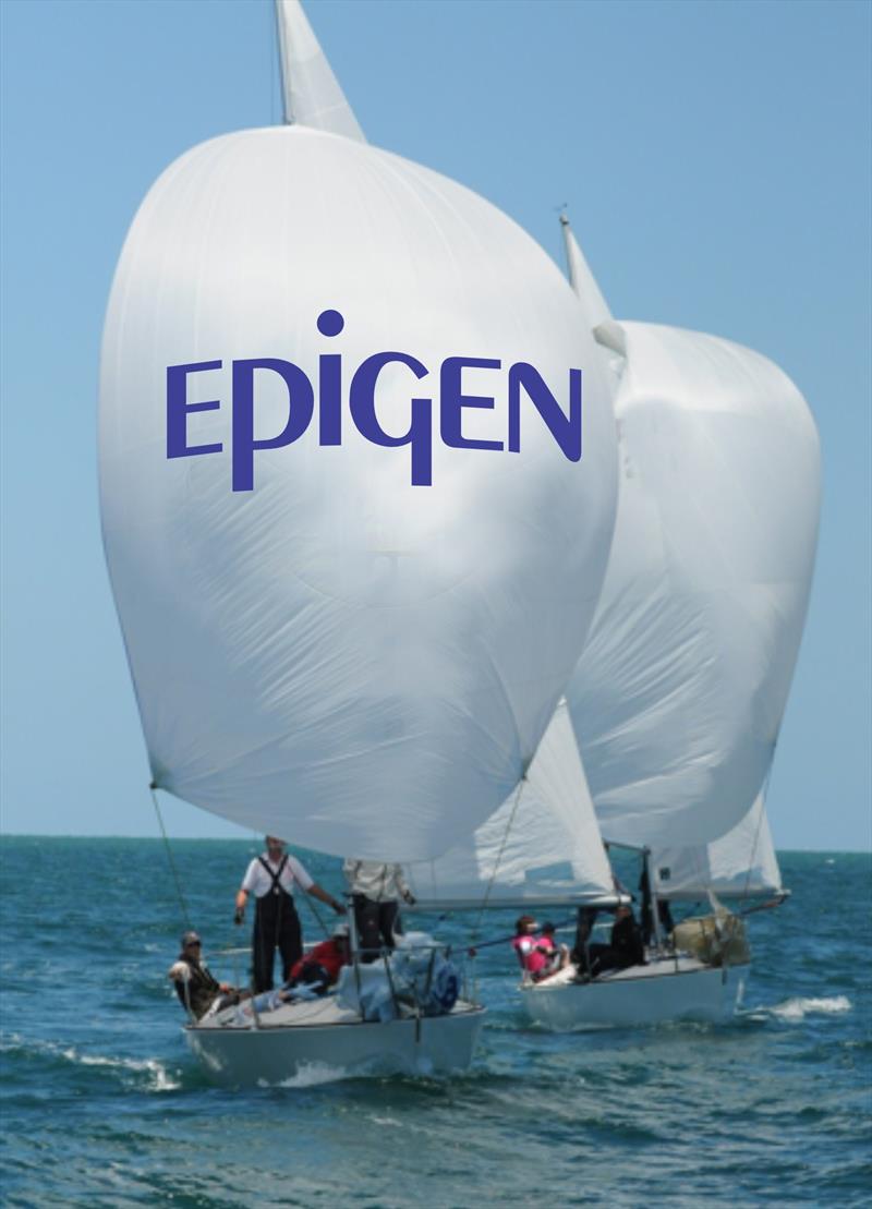 Epigen spinnaker on a J24 photo copyright Simon Grain taken at Sandringham Yacht Club and featuring the J/24 class