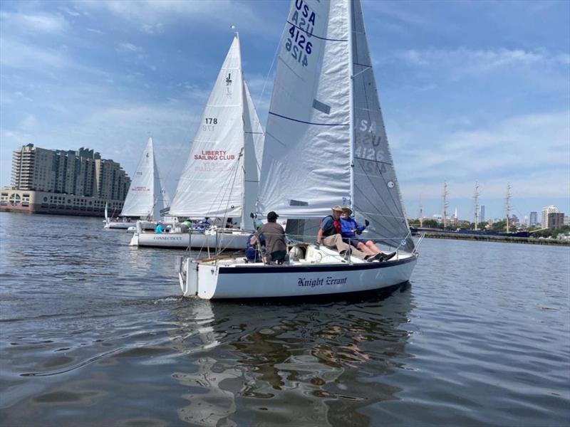 Knight Errant, Spinnaker Racing Winner photo copyright Rian Bareuther taken at Liberty Sailing Club and featuring the J/27 class