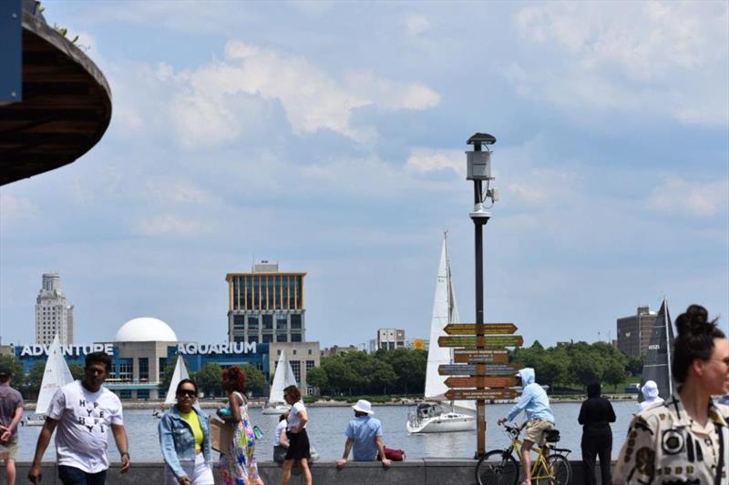 Spectators watch the racing at the 2024 Philadelphia Cup Regatta - photo © Nicole Feller-Johnson