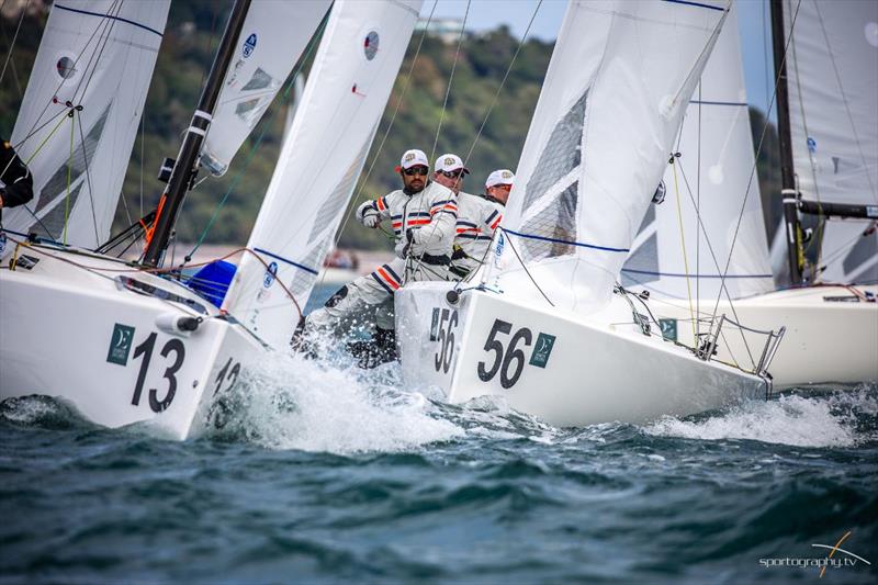 Darwin Escapes 2019 J/70 Worlds at Torbay day 1 photo copyright www.Sportography.tv taken at Royal Torbay Yacht Club and featuring the J70 class