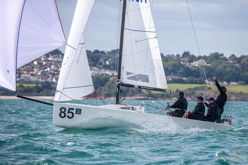 Darwin Escapes 2019 J/70 World Championships - Day 4 photo copyright Sportography.tv taken at Royal Torbay Yacht Club and featuring the J70 class