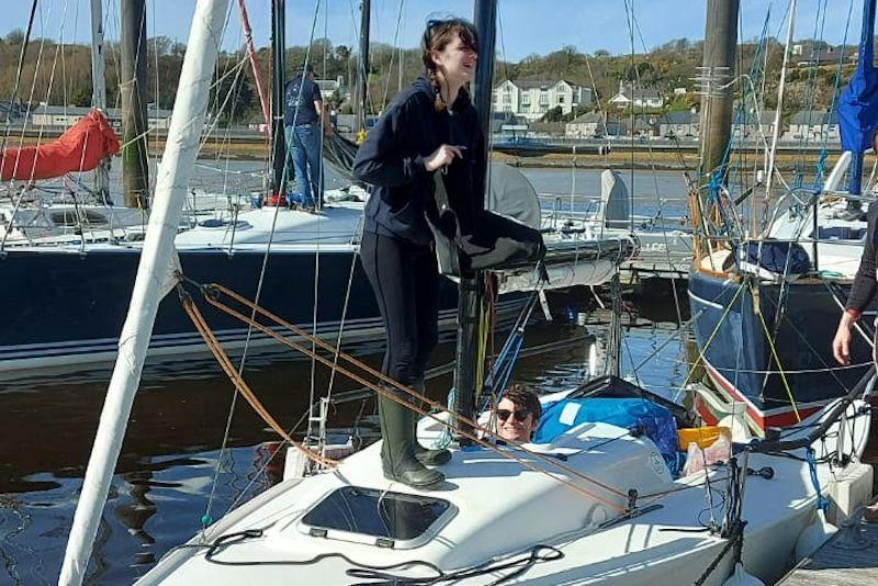 The crew of Mojito Bach, excited to get out for their first sail - Easter Tuning weekend at Pwllheli - photo © Dave Sharp