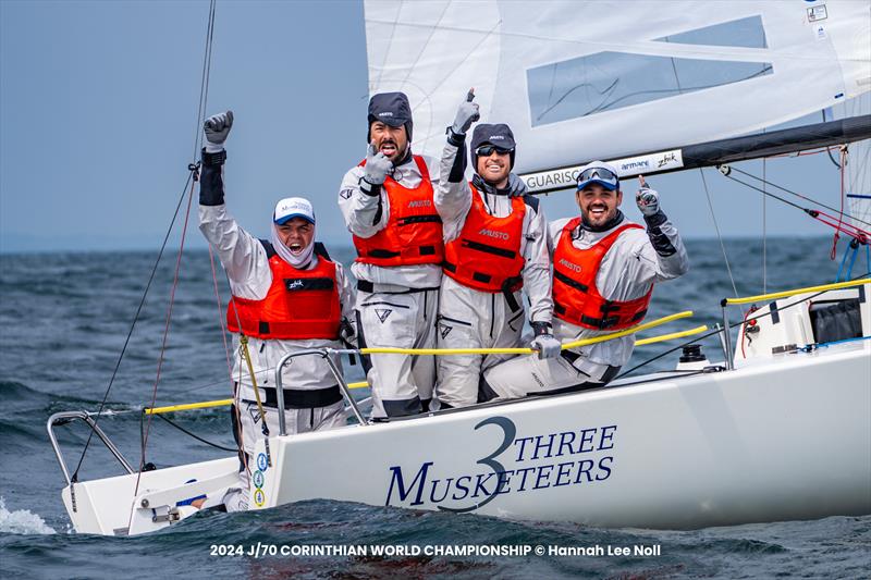 Brazilian Three Musketeers seizes J/70 Corinthian Worlds photo copyright Hannah Lee Noll taken at  and featuring the J70 class