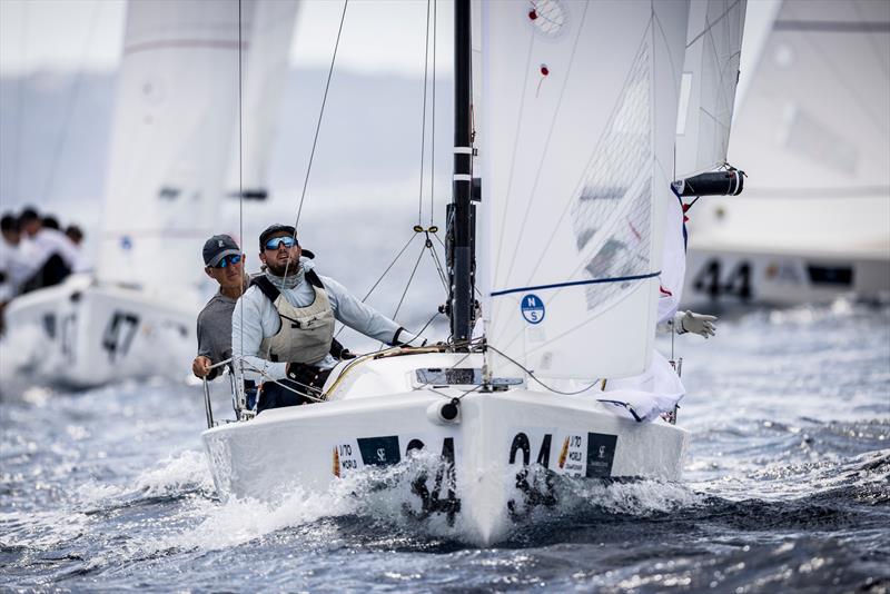 Yonder (USA) on day 1 of the Sandberg Estates J/70 Worlds in Palma - photo © SailingShots by María Muiña