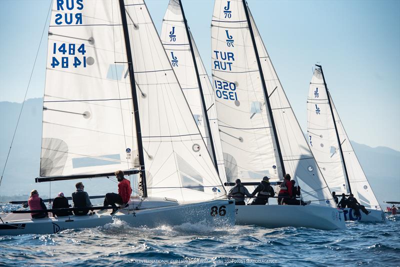 Tenzor International Cup - J/70 Open Winter Series - Stage 2 Day 3 photo copyright SeaYou Agency taken at Tenzor Sailing Club and featuring the J70 class