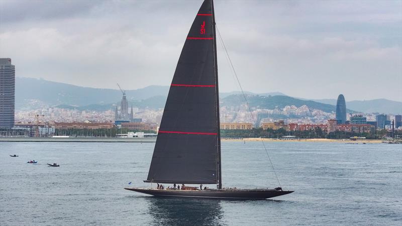 No wind on day one of the J Class Barcelona Regatta 2024 - photo © Sailing Energy