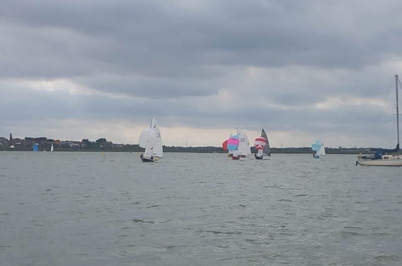 Heading out into the Blackwater during the Kestrel Eastern Areas at Maylandsea Bay Sailing Club photo copyright Dean Saxton taken at Maylandsea Bay Sailing Club and featuring the Kestrel class