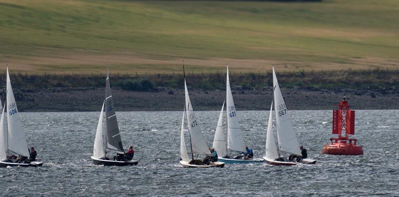 Kestrel Nationals 2024 at Royal Tay - Sailing on the flood tide all week made for a tricky approach to the windward mark photo copyright Hood taken at Royal Tay Yacht Club and featuring the Kestrel class