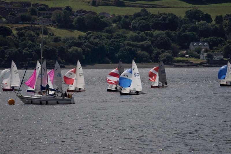 Kestrel Nationals 2024 at Royal Tay - Intense work on the committee boat as boats finish in close proximity - photo © Hood