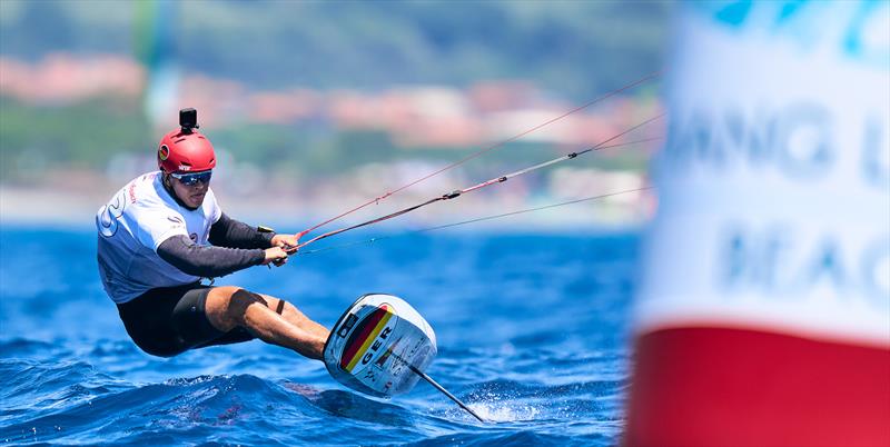 Jan Vested won the last race on the water but lost it in a protest - 2024 Formula Kite Youth Worlds - photo © IKA media/ Robert Hajduk