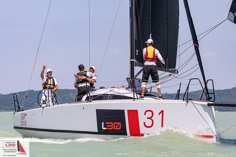 EUROSAF L30 Europeans 2021 photo copyright Cserta Gábor taken at Spartacus Sailing Club and featuring the L30 class