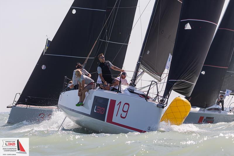 EUROSAF L30 Europeans 2021 photo copyright Cserta Gábor taken at Spartacus Sailing Club and featuring the L30 class