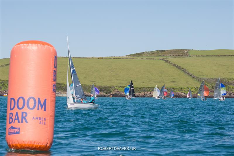 Musto Lark Nationals at Rock day 1 photo copyright Robert Deaves / www.robertdeaves.uk taken at Rock Sailing and Waterski Club and featuring the Lark class