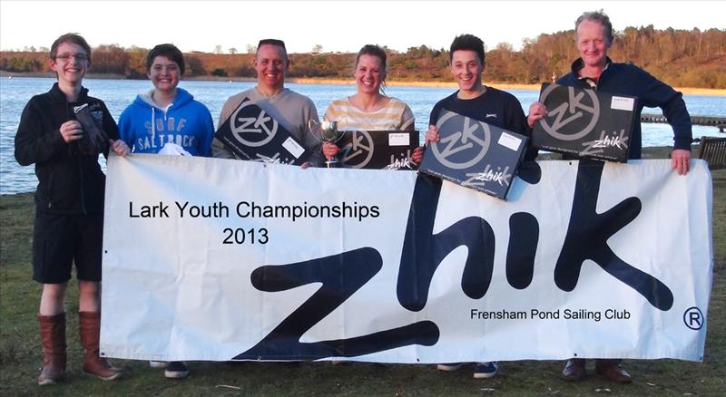 Zhik Lark Youth Championships at Frensham Pond photo copyright Charles Roome taken at Frensham Pond Sailing Club and featuring the Lark class