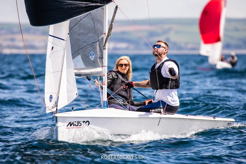 Day 2 of the Musto Lark Nationals at Pentewan - photo © Robert Deaves / www.robertdeaves.uk