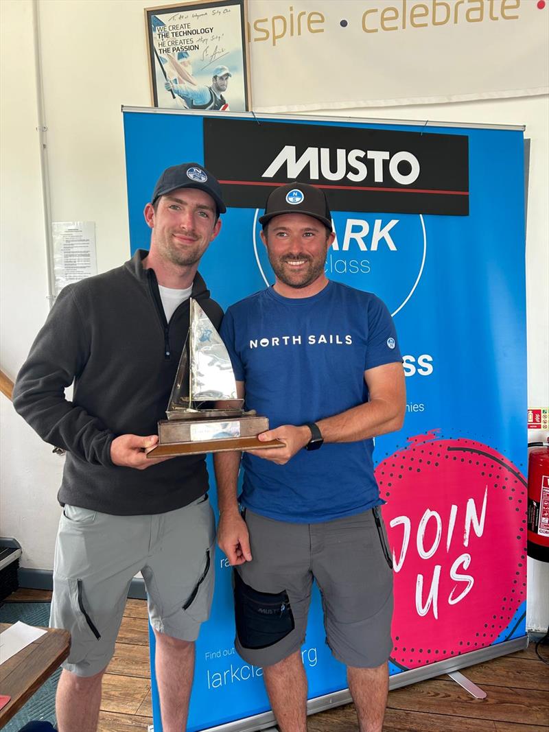 Tom Gillard & James Hobson win the Musto Lark National Championships at Weymouth photo copyright Robert Deaves / www.robertdeaves.uk taken at Weymouth Sailing Club and featuring the Lark class