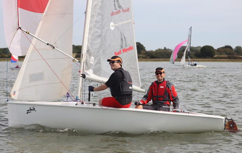 Philoppe Kerampran and Gery Ducatel during the Craftinsure Lark Travellers at the Waldringfield Cartoon 2025 - photo © Alexis Smith