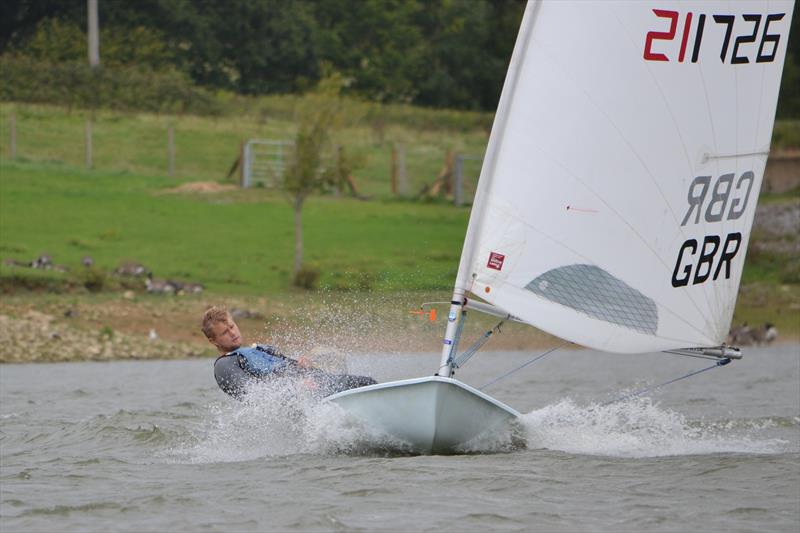 Ben Flower, powers to victory in the Standard fleet during the Laser South Coast Grand Prix at Sutton Bingham - photo © Saffron Gallagher