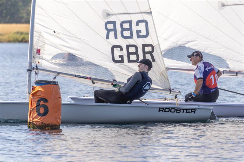 Nickolas Welboourn and John Ling having a close race - ILCA open meeting at Notts County - photo © David Eberlin