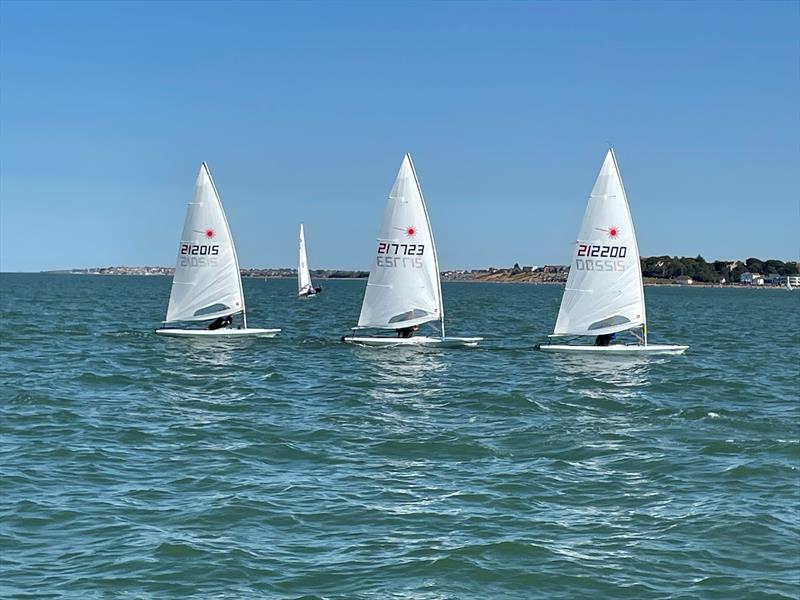 ILCA batttle during Race 5 of the Whitstable Yacht Club Club Championship 2025 - photo © Steve Gray