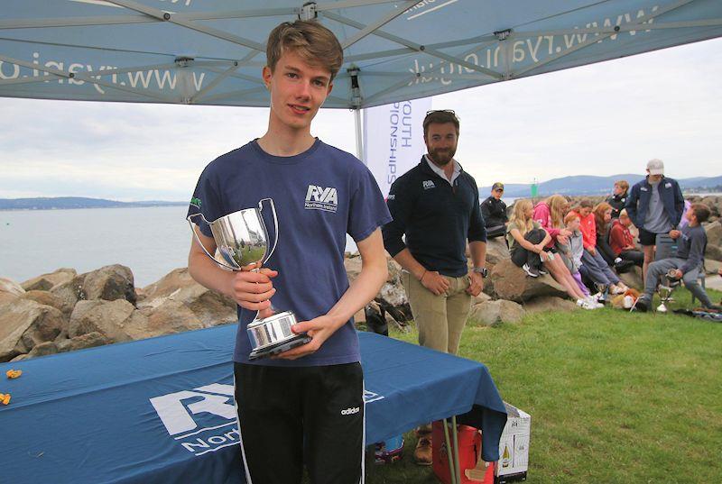 Daniel Palmer wins Male Youth category at the RYA Northern Ireland Youth Championships photo copyright Simon McIlwaine taken at Carrickfergus Sailing Club and featuring the ILCA 4 class