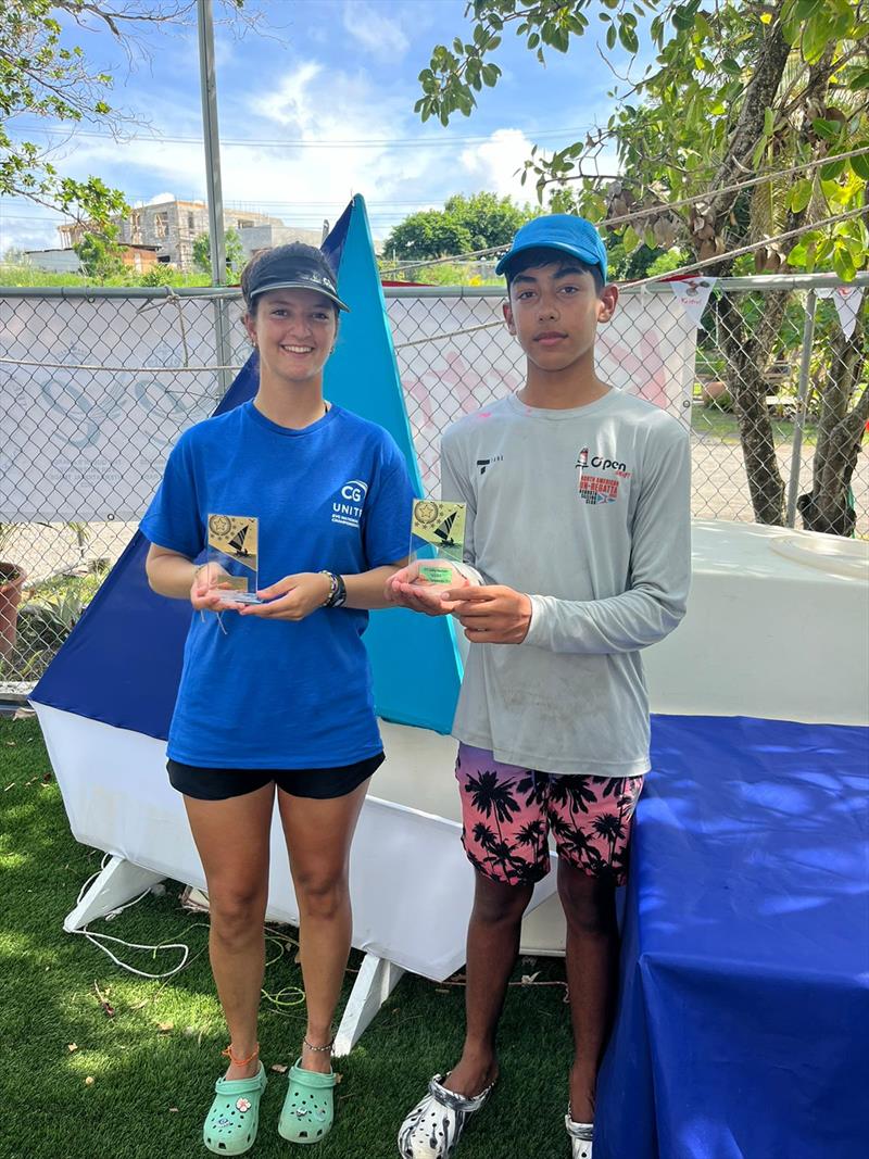 Scarlett Hadley and Kai Marks Dasent ILCA 6 and ILCA 4 National Champions at the CG United Insurance SVG Youth National Sailing Championships 2024 photo copyright Jenny Trumble taken at  and featuring the ILCA 4 class