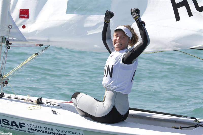 Maria Erdi (HUN) at the Youth Worlds in Langkawi photo copyright Christophe Launay taken at  and featuring the ILCA 6 class