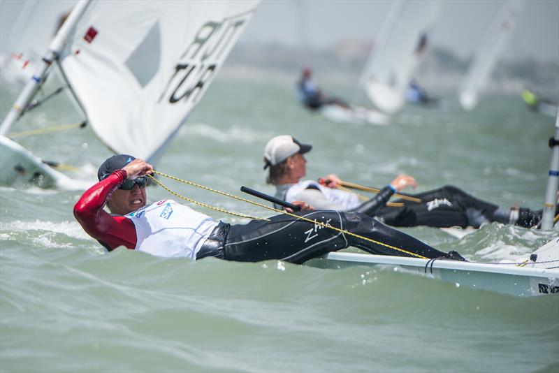 Mens Laser Radial - Day 1, 2018 World Sailing Youth Worlds, Corpus Christi, Texas, USA - photo © Jen Edney / World Sailing