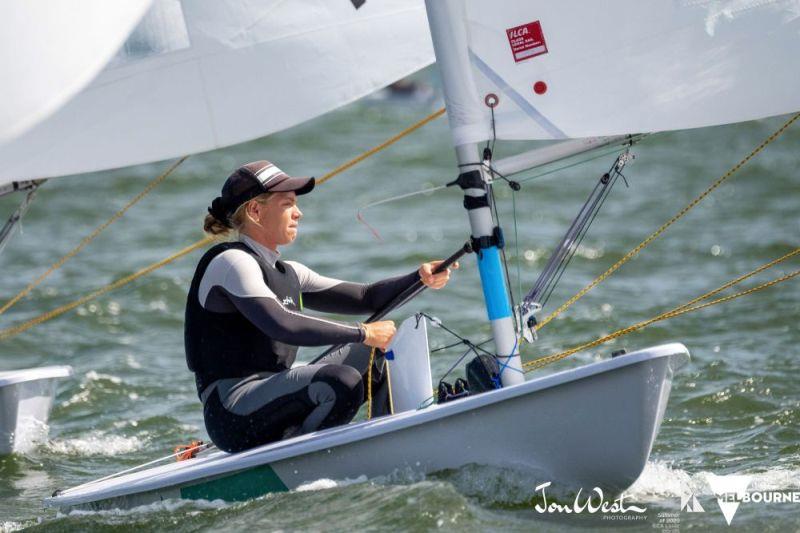 Mara Stransky was the highest-placed Australian on Day 1 of 2020 ILCA Laser Radial Women's Championship - photo © Jon West Photography