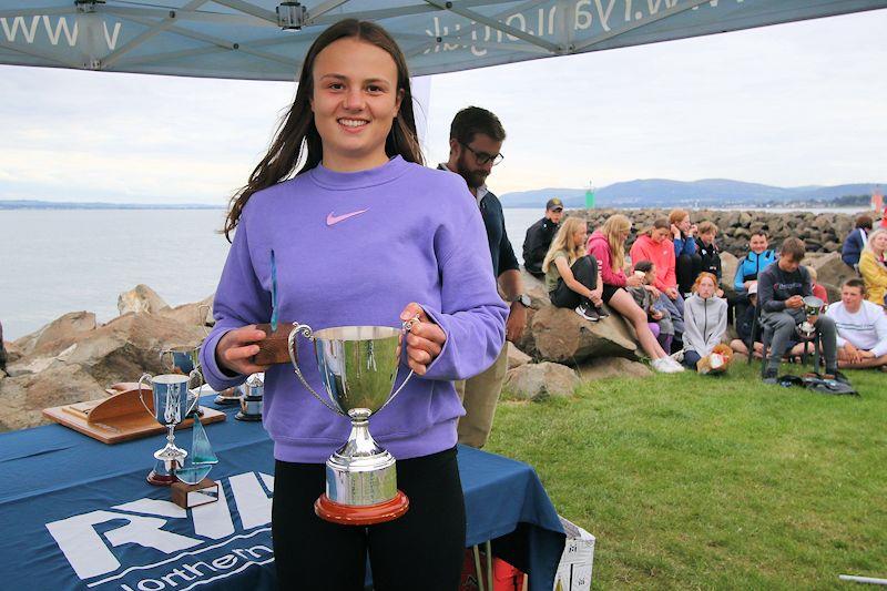 Ellen Barbour wins Female Youth category at the RYA Northern Ireland Youth Championships photo copyright Simon McIlwaine taken at Carrickfergus Sailing Club and featuring the ILCA 6 class